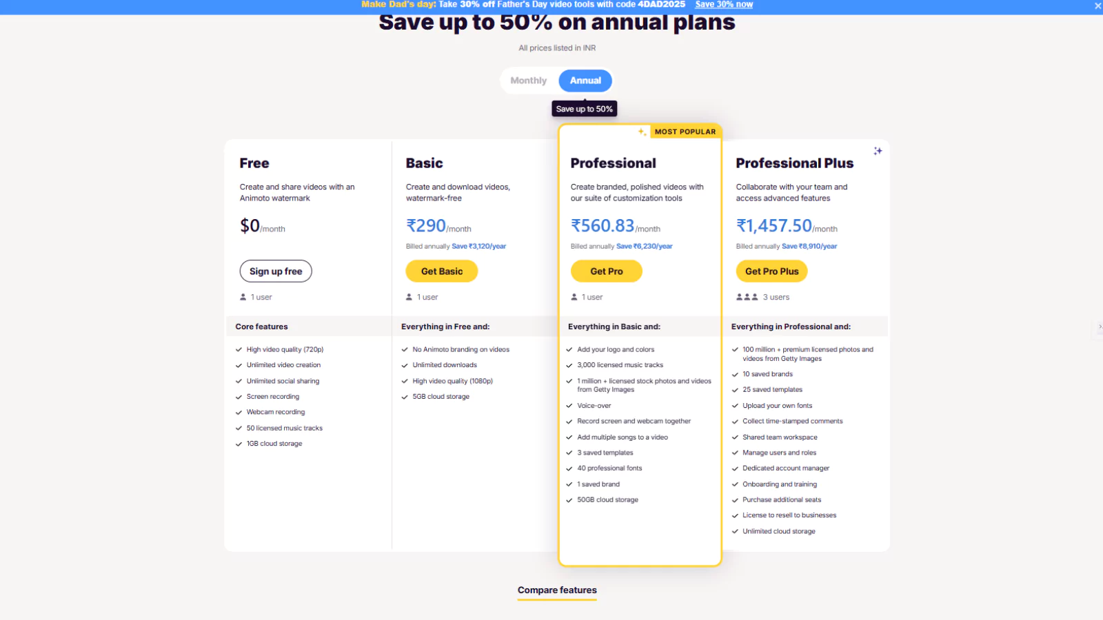 animoto-pricing