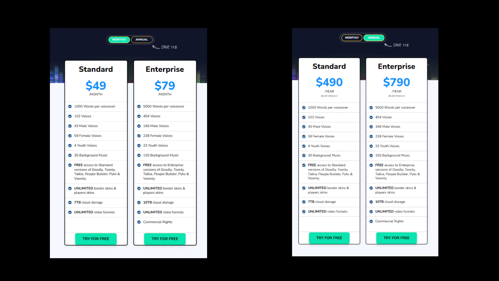 talkia-monthly-and-annual-pricing