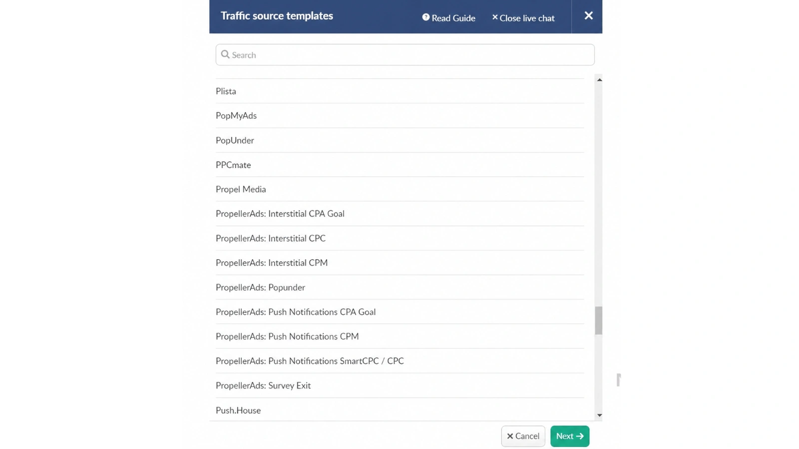 exhaustive-network-templates